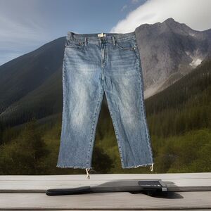 Madewell Jeans The Perfect Vintage Crop Jean Raw Hem 34P
